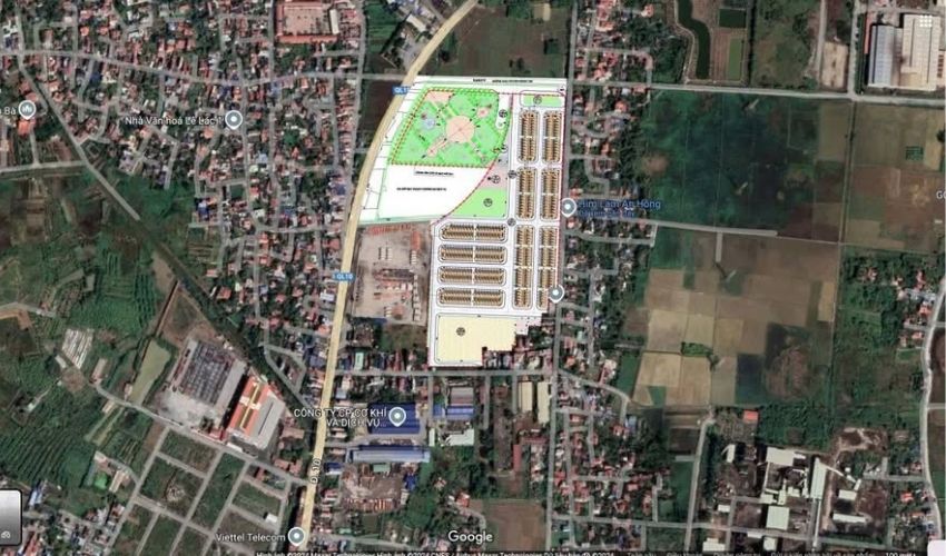 Vị trí dự án Him Lam An Hồng nằm tiếp giáp với đường QL10