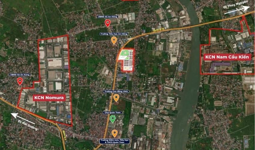 Xem địa chỉ dự án Him Lam An Hồng qua Google Map
