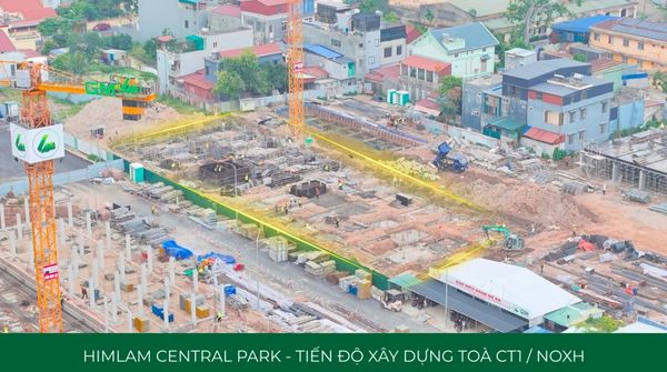 Tiến độ tòa C1 nhà ở xã hội Him Lam An Hồng